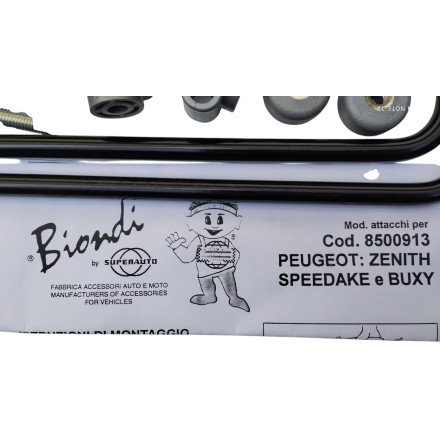 8500913 ORIGINALE PEUGEOT ZENITH SPEEDAKE BUXY KIT ATTACCHI PARABREZZA STAFFE