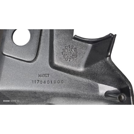 1170461000 GRIGIO PERLA CARENA MANUBRIO STERZO ORIGINALE PEUGEOT SC 50 80