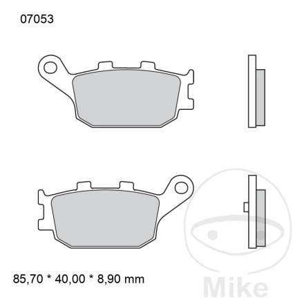 BREMBO CARBON CERAMIC PASTIGLIE FRENO POSTERIORE PER HONDA NSS 250 Jazz 2001-04