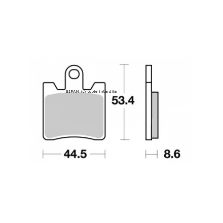 PERFTEC PASTIGLIE FRENO ANTERIORI PER SUZUKI AN 250 / 400 Burgman (1998-2006) PER YAMAHA FJR 1300