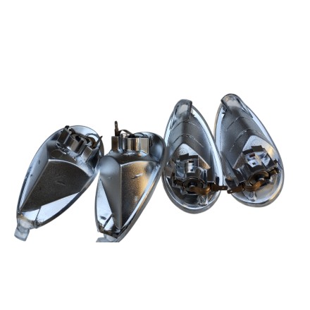 SET 4 FRECCE INDICATORI TRASPARENTI ORIGINALI TRIOM PER PIAGGIO LIBERTY 50 125 150 1997-2003