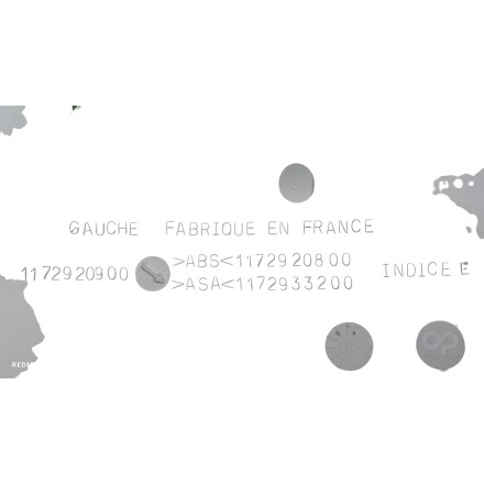 1172920800 1172920600 KIT FIANCHETTI POSTERIORI ORIGINALI PEUGEOT ZENITH 50