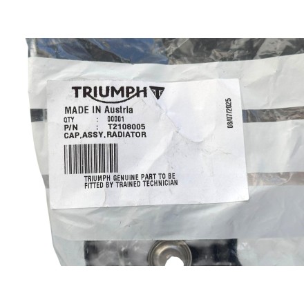 T2108005 TAPPO RADIATORE ORIGINALE TRIUMPH TT600 Sprint Speed Triple Four Tiger Trophy