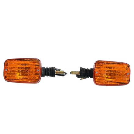 COPPIA 2 FRECCE INDICATORI DIREZIONE POSTERIORI PER SUZUKI DR 600 S-R (1985-1989) / 650 DAKAR  GSX-R 750 86 RG GAMMA 500/250