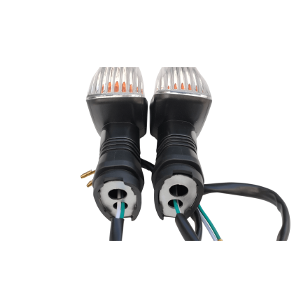 COPPIA FRECCE BIANCHE PER KAWASAKI Z750 Z1000 NINJA ZX10R ZX6R (VEDERE DESCRIZIONE PER COMPATIBILITA E POSIZIONAMENTO)