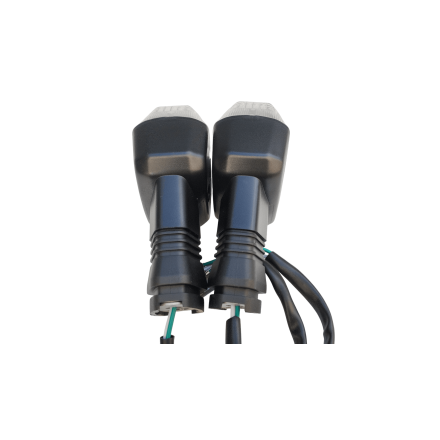 COPPIA FRECCE BIANCHE PER KAWASAKI Z750 Z1000 NINJA ZX10R ZX6R (VEDERE DESCRIZIONE PER COMPATIBILITA E POSIZIONAMENTO)