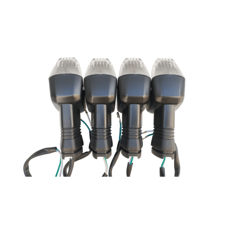 KIT 4 FRECCE INDICATORI TRASPARENTI PER KAWASAKI Versys 650 (2006-2009) / Z750 07-12 / KLE 500