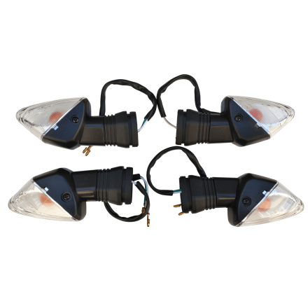 KIT 4 FRECCE INDICATORI TRASPARENTI PER KAWASAKI Versys 650 (2006-2009) / Z750 07-12 / KLE 500