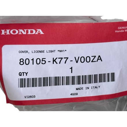 COVER PLASTICA COPERCHIO FANALE LUCE TARGA ORIGINALE HONDA SH 125 150 2017-2019