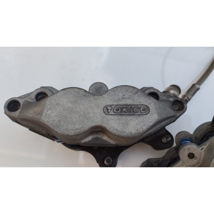 COPPIA PINZE FRENO RUOTA ANTERIORE ORIGINALI CON TUBO BMW K1200 R 2006