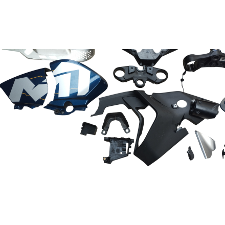 SET INCIDENTATO RADIATORE CERCHIO CARENE ORIGINALE CFMOTO 800MT EXPLORE 2023