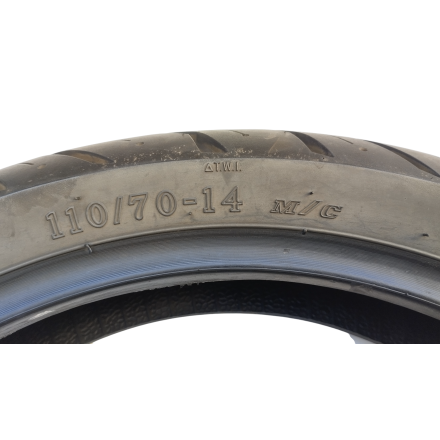 HELIOS COPPIA GOMME PNEUMATICI MOTO 110/70-14 + 130/70-13 DOT 2023