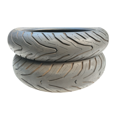 HELIOS COPPIA GOMME PNEUMATICI MOTO 110/70-14 + 130/70-13 DOT 2023