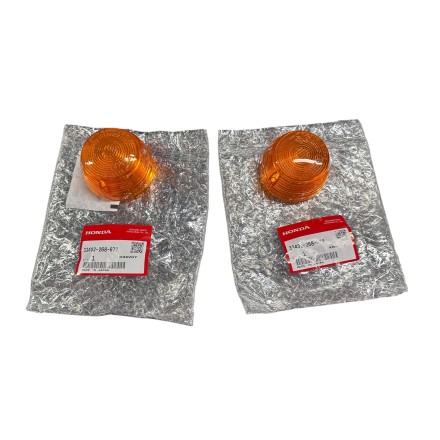 SET 2 GEMME COPERCHI VETRI FRECCE ORIGINALI HONDA CB 350 400 450 500 750 Four / SRX Shadow 50 90 CM 125 Custom