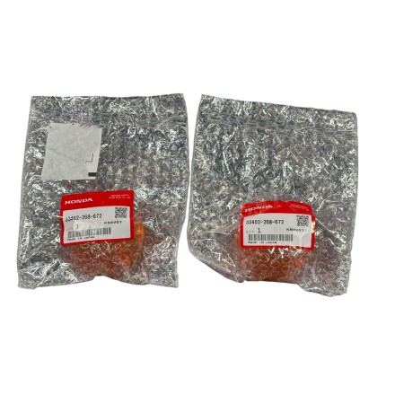 SET 2 GEMME COPERCHI VETRI FRECCE ORIGINALI HONDA CB 350 400 450 500 750 Four / SRX Shadow 50 90 CM 125 Custom