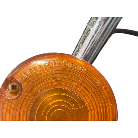 COPPIA FRECCE INDICATORI DI DIREZIONE ORIGINALI HARLEY DAVIDSON VINTAGE, OLD