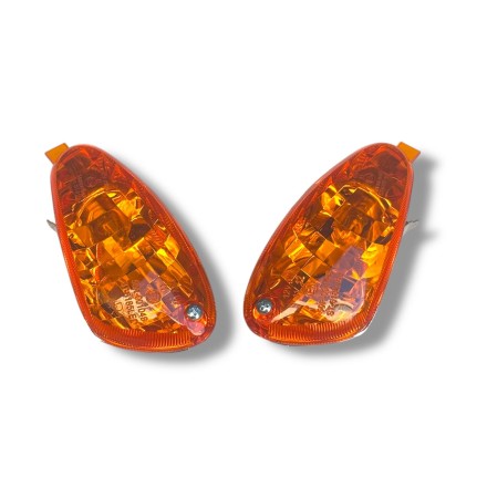 COPPIA x2 FRECCE INDICATORI ANTERIORI PER GILERA RUNNER 50 125 180 (1997-2005)