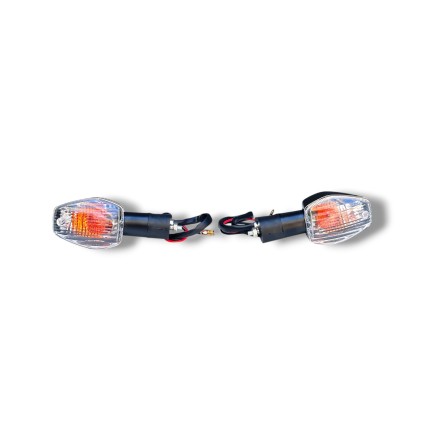 SET 4 FRECCE INDICATORI TRASPARENTI PER HONDA CBR 600RR 600F 1000 954 HORNET 900 (VEDERE DESCRIZIONE)