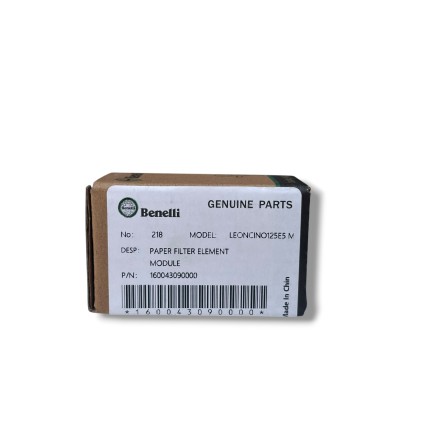160043090000 FILTRO OLIO ORIGINALE BENELLI LEONCINO 125 2022-2023 / BKX 2026 / PER KEEWAY RKF 125 2017 2024