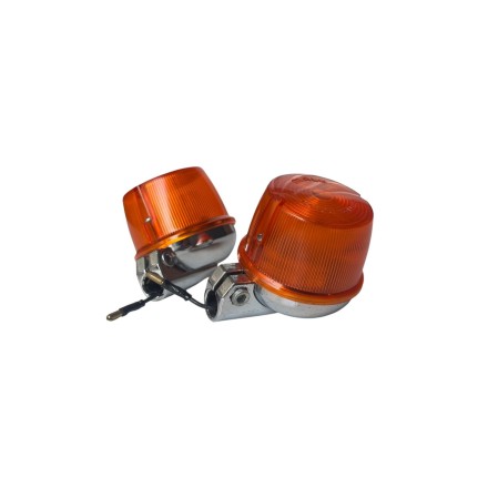 COPPIA FRECCE LAMPEGGIANTI MALY 858 ARANCIO PEUGEOT 103 / 104 Ciclomotori