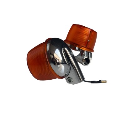 COPPIA FRECCE LAMPEGGIANTI MALY 858 ARANCIO PEUGEOT 103 / 104 Ciclomotori