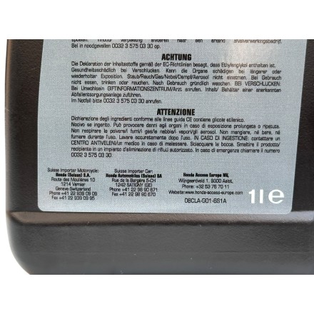 08CLA-G01-6S1A LIQUIDO REFRIGERANTE RADIATORE ORIGINALE HONDA PRONTO ALL'USO KIT 3 LITRI