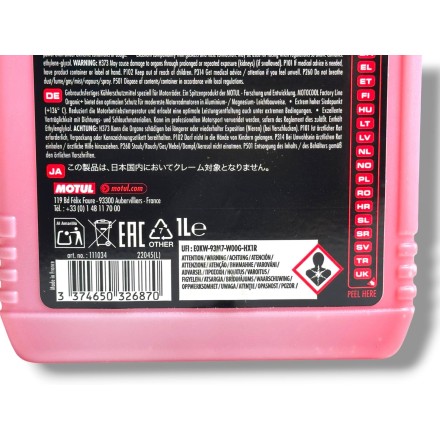 KIT 3 LITRI MOTUL LIQUIDO RADIATORE REFRIGERANTE Motocool Factory Line ORIGINALE
