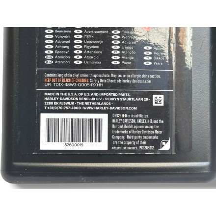 62600019 OLIO TRASMISSIONE & PRIMARIA ORIGINALE HARLEY DAVIDSON FORMULA+ 1 LITRO