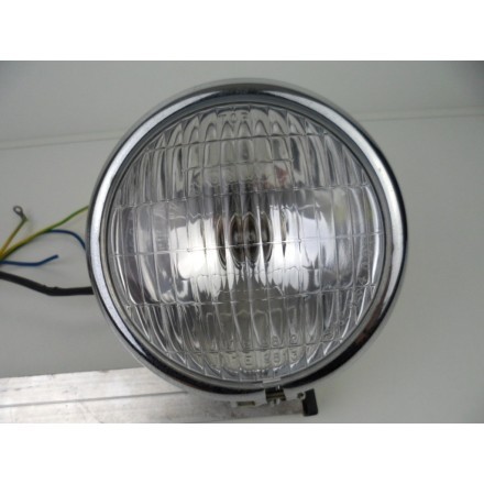 COPPIA FARI FANALI SUPPORTO GRUPPO OTTICO COMPLETO MOTO CUSTOM HARLEY DAVIDSON