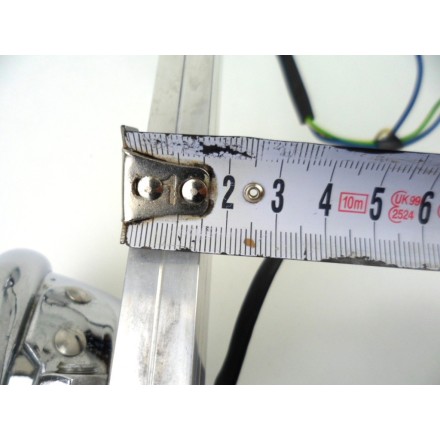 COPPIA FARI FANALI SUPPORTO GRUPPO OTTICO COMPLETO MOTO CUSTOM HARLEY DAVIDSON