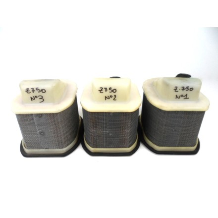 KIT x3 pz.  ELEMENTO FILTRI ARIA ASPIRAZIONE ARIA AIRBOX KAWASAKI Z750 2004-2012