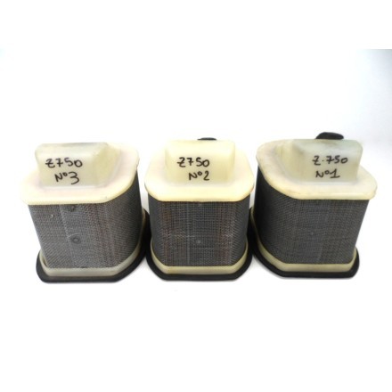 KIT x3 pz.  ELEMENTO FILTRI ARIA ASPIRAZIONE ARIA AIRBOX KAWASAKI Z750 2004-2012