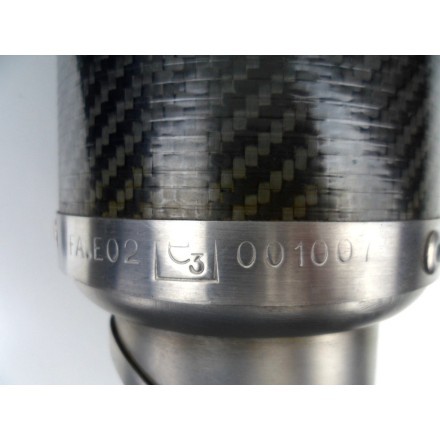 TERMINALE SCARICO SPORTIVO OMOLOGATO IN CARBONIO + PORTATARGA MV AGUSTA F4 1000