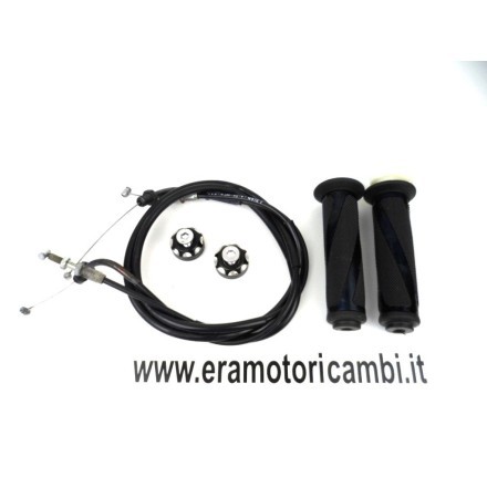 COPPIA MANOPOLE CON CAVI GAS E PESETTI MANUBRIO HONDA NT 700 V DEAUVILLE 2008