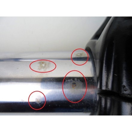 FORCELLA ANTERIORE CON ACCESSORI E MANUBRIO GUIDA SUZUKI AN 250 BURGMAN 1998