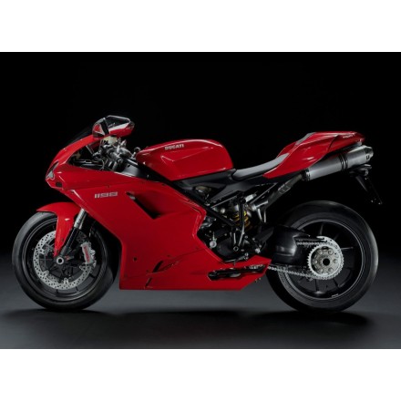 COVER PARACALORE SCARICO CENTRALE IN CARBONIO DUCATI 1198 Superbike 2010