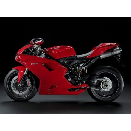 COVER PARACALORE SCARICO CENTRALE IN CARBONIO DUCATI 1198 Superbike 2010