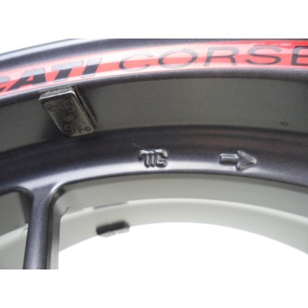 ENKEI 17x6.00 CERCHIO RUOTA CERCHIONE POSTERIORE OEM DUCATI 1198 Superbike 2010