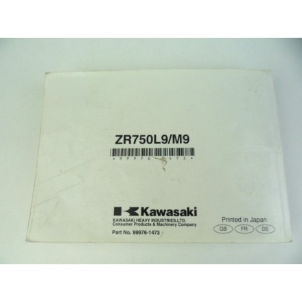 LIBRETTO DI USO E MANUTENZIONE MANUALE DEL PROPRIETARIO KAWASAKI Z-750 2008