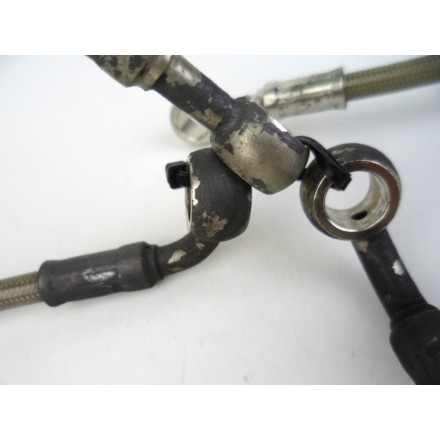 KIT TUBI FRENO IN TRECCIA ANTERIORE E POSTERIORE TRIUMPH SPEED TRIPLE 1050 2005