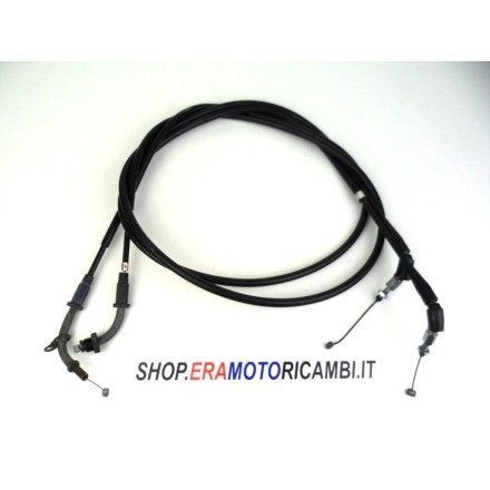 COPPIA CAVI GAS CONTROLLO FARFALLA ACCELERATORE SUZUKI AN 400 BURGMAN 2005