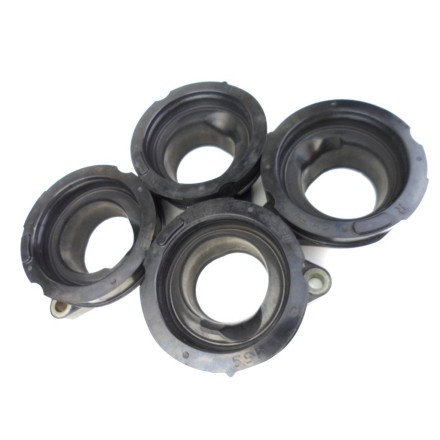 KIT x4 COLLETTORI MANICOTTI ASPIRAZIONE MOTORE CON FASCE YAMAHA YZF-R6 2003