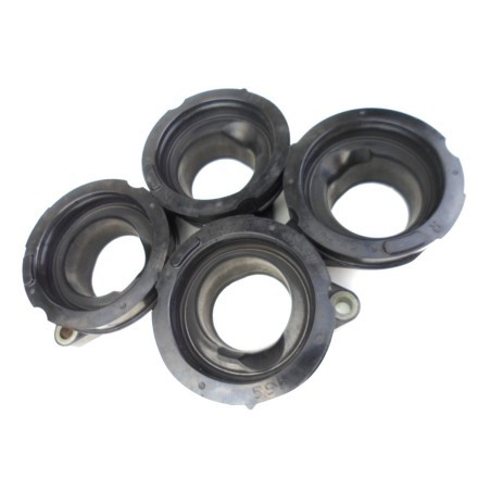 KIT x4 COLLETTORI MANICOTTI ASPIRAZIONE MOTORE CON FASCE YAMAHA YZF-R6 2003