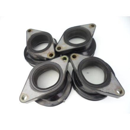KIT x4 COLLETTORI MANICOTTI ASPIRAZIONE MOTORE CON FASCE YAMAHA YZF-R6 2003