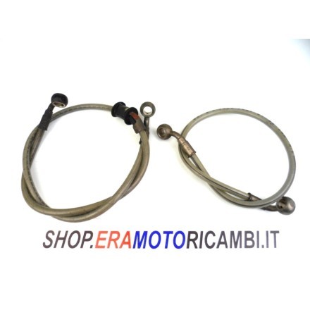 COPPIA TUBI IDRAULICI OLIO FRENI ANTERIORE E POSTERIORE DUCATI MONSTER 620 2003
