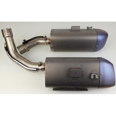 COPPIA SCARICHI MARMITTE ORIGINALI SILENZIATORI YAMAHA YZF-R1 BIG BANG 2009/2011