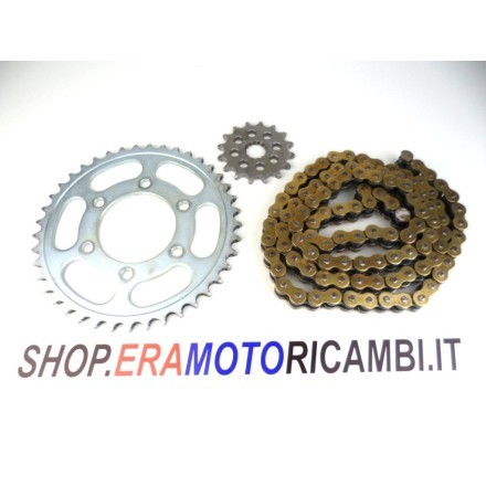 KIT TRASMISSIONE CATENA CORONA E PIGNONE MOTORE KAWASAKI NINJA ZX-10R 2007