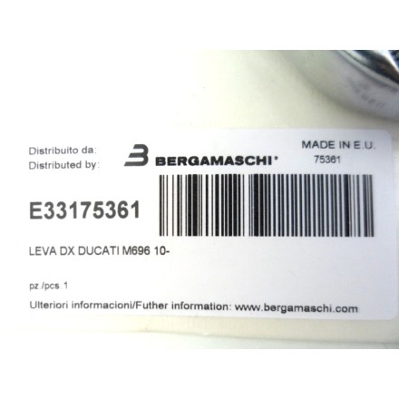 OKYAMI E33175361 LEVA DESTRA POMPA FRENO ANTERIORE DUCATI DUCATI MONSTER 696 10-
