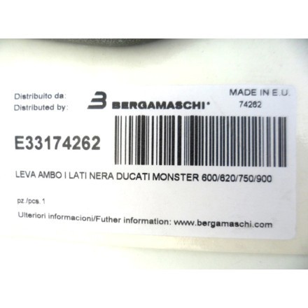 OKYAMI E33174262 LEVA DESTRA / SINISTRA NERA DUCATI MONSTER 600/620/750/900