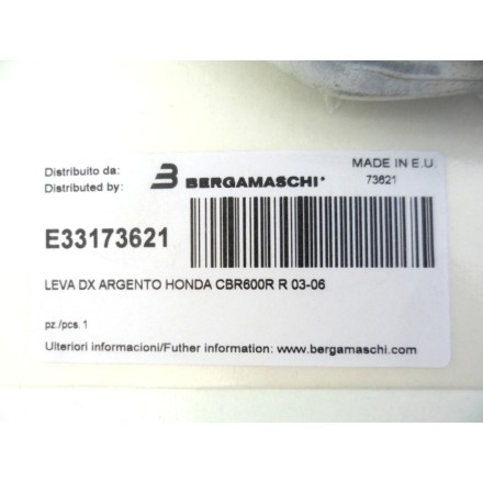 OKYAMI E33173621 LEVA DESTRA FRENO ANTERIORE ARGENTO HONDA CBR 600RR 03-06